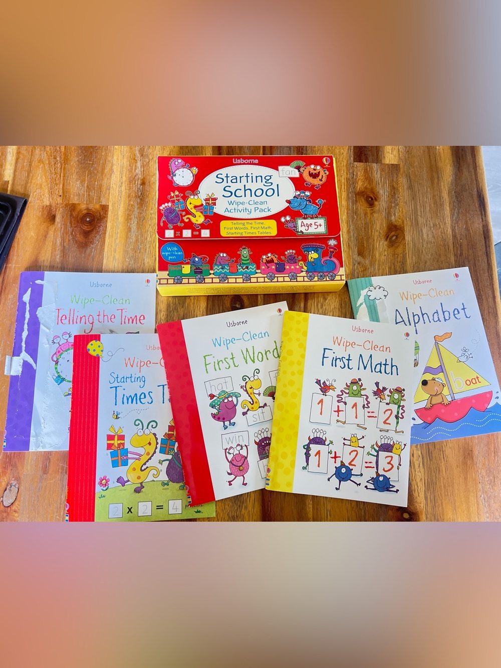 Usborne Wipe-Clean Starting School Activity Pack - Red, Yellow, Blue